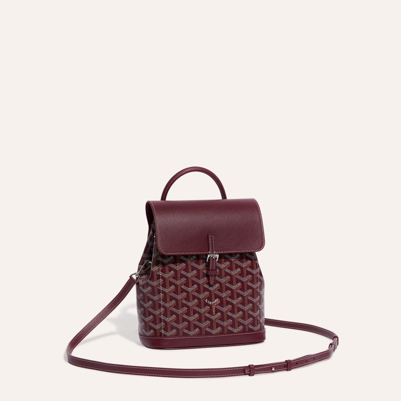 Goyard Alpin Mini Backpack Burgundy - Image 4